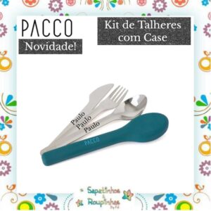 Pacco - Kit Pote e Talheres com gravação a laser - Imagem 3