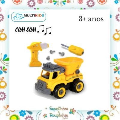 Multikids - City Machine Caminhão de Construção 3+