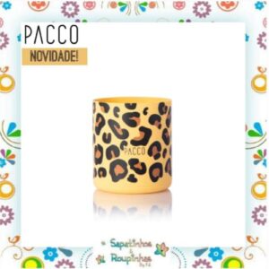 Pacco - Kit Leopard Amarela com gravação a laser - Imagem 7