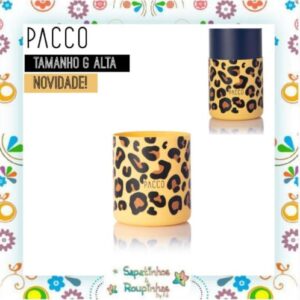Pacco - Kit Leopard Amarela com gravação a laser - Imagem 9