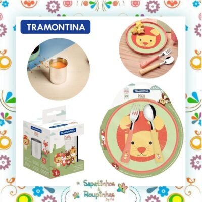 Tramontina - Kit Alimentação Baby Friends com gravação a laser