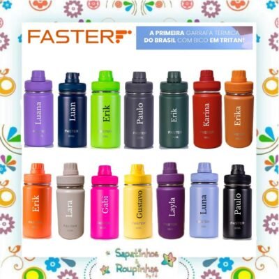 Faster - Garrafa Térmica 350ml com gravação a laser 
