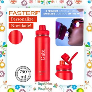 Faster - Garrafa Térmica 750ml  com gravação a laser - Imagem 24