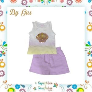 ByGus - Conjunto Infantil Estampa Degradê Brilho - Imagem 8