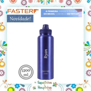 Faster - Garrafa Térmica Luminous Blue com gravação a laser - Imagem 5