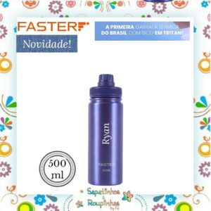 Faster - Garrafa Térmica Luminous Blue com gravação a laser - Imagem 3
