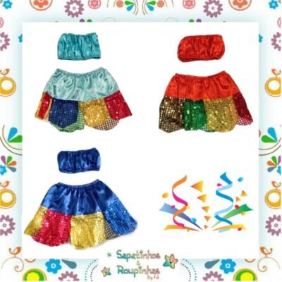 Fantasia Infantil Frevo Colorida