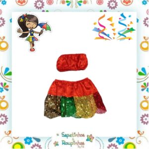 Fantasia Infantil Frevo Colorida - Imagem 4