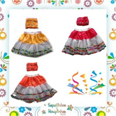 Fantasia Infantil Frevo Colorida