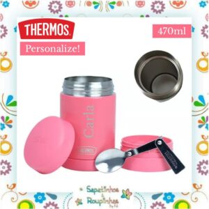 Thermos - Kit Coral com gravação a laser - Imagem 3