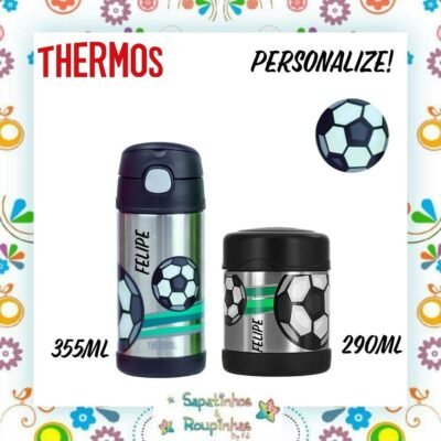 Thermos - Kit Futebol com gravação a laser