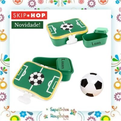 Skip Hop - Kit Lanche Spark Style Futebol com gravação a laser