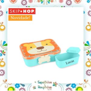 Skip Hop - Kit Lanche Zoo Leão com gravação a laser - Imagem 3
