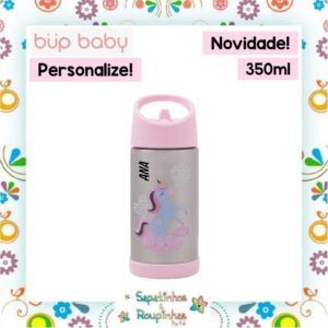 Bup Baby - Garrafa Flip Térmica 350ml com gravação a laser - Imagem 5