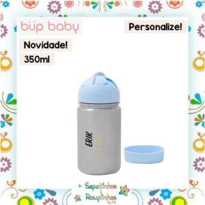 Bup Baby - Garrafa Flip Térmica com alça de silicone com gravação a laser - Imagem 37
