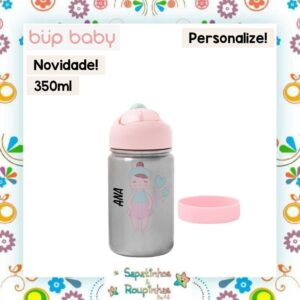 Bup Baby - Garrafa Flip Térmica com alça de silicone com gravação a laser - Imagem 22