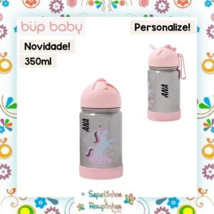 Bup Baby - Garrafa Flip Térmica com alça de silicone com gravação a laser - Imagem 23
