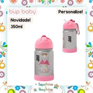 Bup Baby - Garrafa Flip Térmica com alça de silicone com gravação a laser - Imagem 26