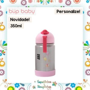 Bup Baby - Garrafa Flip Térmica com alça de silicone com gravação a laser - Imagem 19