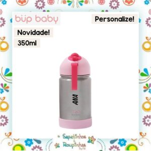 Bup Baby - Garrafa Flip Térmica com alça de silicone com gravação a laser - Imagem 16