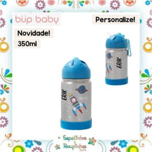 Bup Baby - Garrafa Flip Térmica com alça de silicone com gravação a laser - Imagem 12