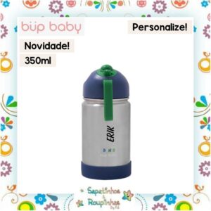 Bup Baby - Garrafa Flip Térmica com alça de silicone com gravação a laser - Imagem 15