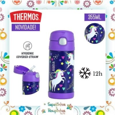 Thermos - Garrafa Térmica Unicórnio com gravação a laser