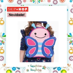 Skip Hop - Mini Mochila Infantil  Zoo Borboleta com Alça de Segurança - Imagem 5