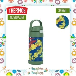 Thermos - Garrafa Térmica Dinossauros 355ml com gravação a Laser - Imagem 3