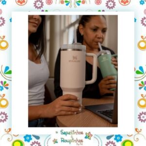Stanley - Copo Quencher Rose Quartz 1200ml com gravação a laser - Imagem 3