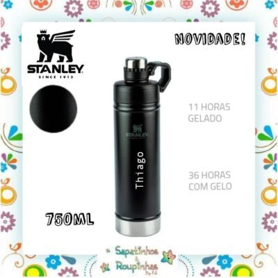 Stanley - Garrafa Térmica Black 750ml com gravação a laser