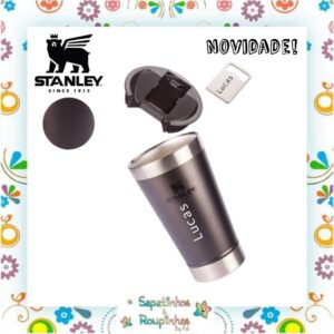 Stanley - Copo Térmico com Tampa Charcoal 473ml com gravação a laser - Imagem 4