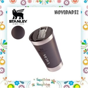 Stanley - Copo Térmico com Tampa Charcoal 473ml com gravação a laser - Imagem 3