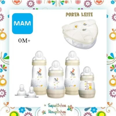 MAM - Kit Mamadeiras e Porta Leite