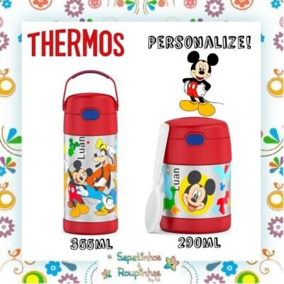 Thermos - Kit Mickey com gravação a laser