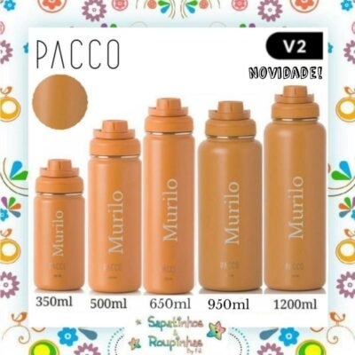 Pacco - Garrafa Térmica Hydra V2 Caramelo com gravação a laser