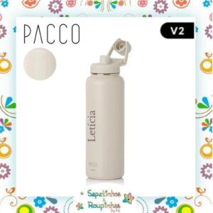 Pacco - Garrafa Térmica Hydra V2 Creme com gravação a laser - Imagem 16