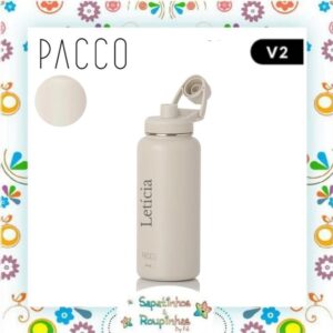 Pacco - Garrafa Térmica Hydra V2 Creme com gravação a laser - Imagem 30