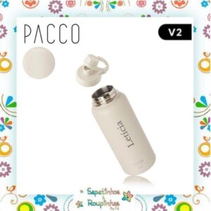 Pacco - Garrafa Térmica Hydra V2 Creme com gravação a laser - Imagem 6