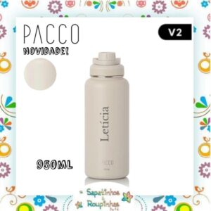 Pacco - Garrafa Térmica Hydra V2 Creme com gravação a laser - Imagem 14