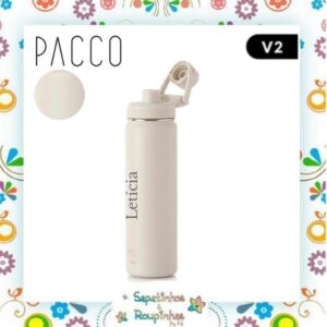 Pacco - Garrafa Térmica Hydra V2 Creme com gravação a laser - Imagem 3
