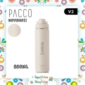 Pacco - Garrafa Térmica Hydra V2 Creme com gravação a laser - Imagem 24
