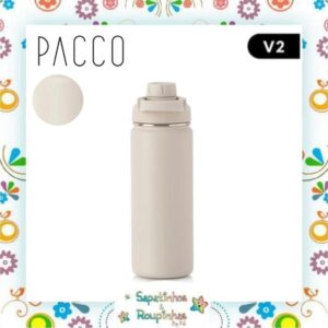 Pacco - Garrafa Térmica Hydra V2 Creme com gravação a laser - Imagem 9