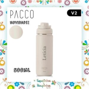 Pacco - Garrafa Térmica Hydra V2 Creme com gravação a laser - Imagem 22