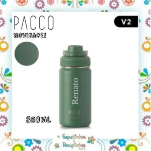 Pacco - Garrafa Térmica Hydra V2 Verde Militar com gravação a laser - Imagem 25