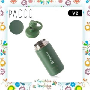 Pacco - Garrafa Térmica Hydra V2 Verde Militar com gravação a laser - Imagem 3