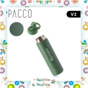 Pacco - Garrafa Térmica Hydra V2 Verde Militar com gravação a laser - Imagem 18