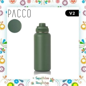 Pacco - Garrafa Térmica Hydra V2 Verde Militar com gravação a laser - Imagem 19
