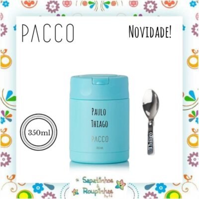Pacco - Pote Térmico Food Jar 350ml Nuvem com gravação a laser