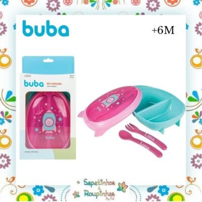 Buba - Kit Refeição com Talher com gravação a laser